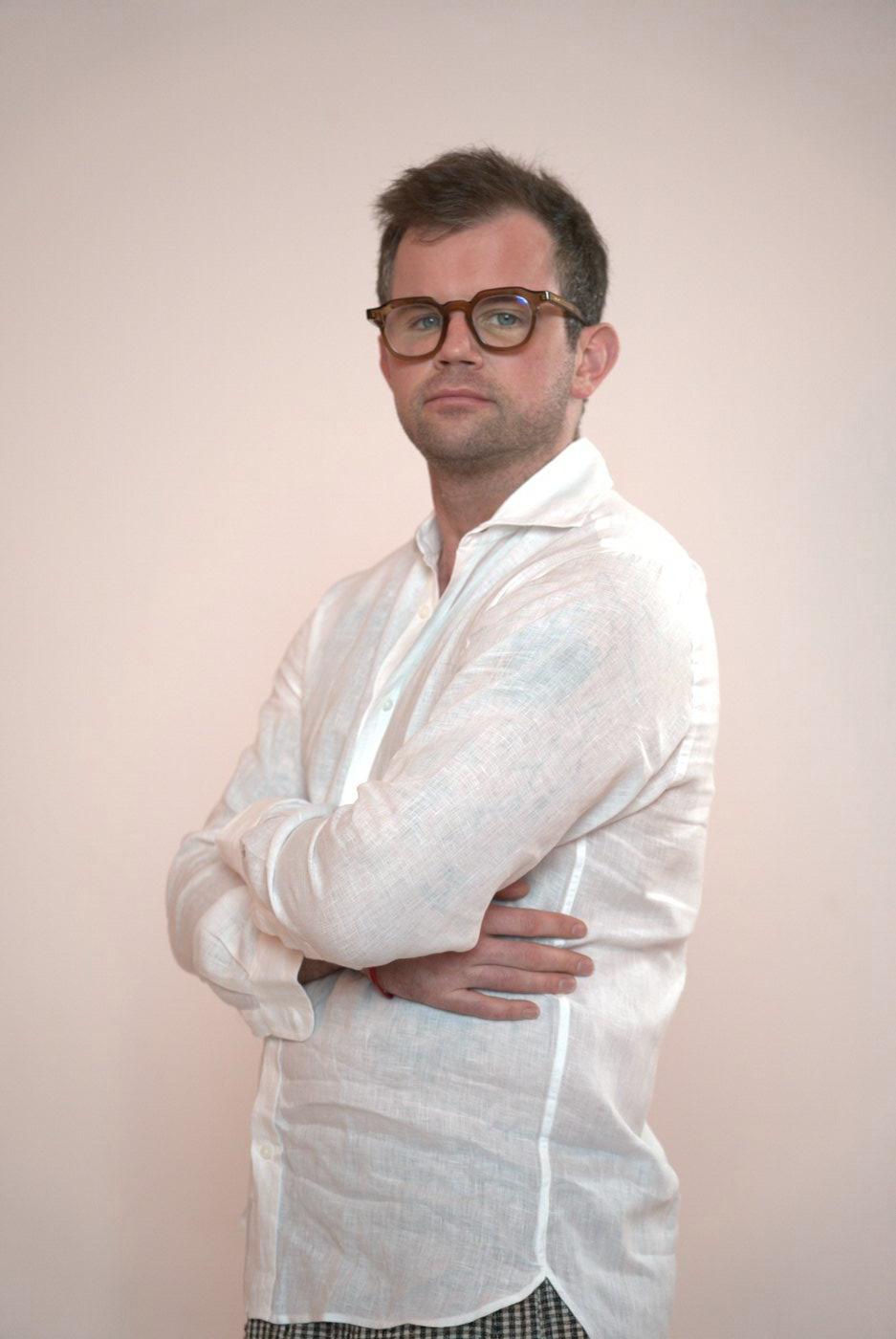 Max Hortmann in der Kanzlei.